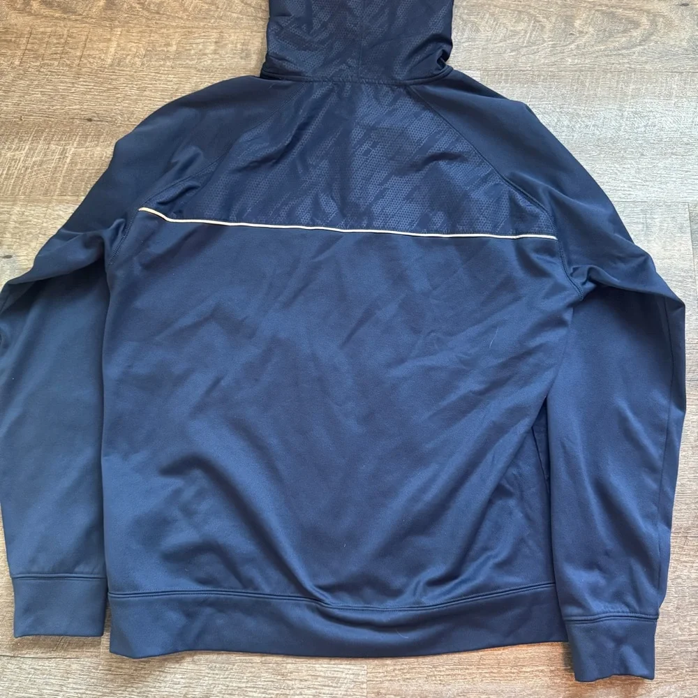 New England Patriots Full Zip Hoodie Men's Large Blue Majestic - Picture 10 of 10